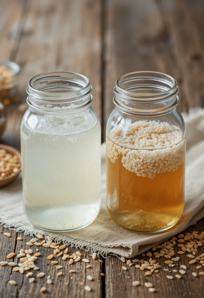 Fermented Rice Water Versus Plain Rice Water