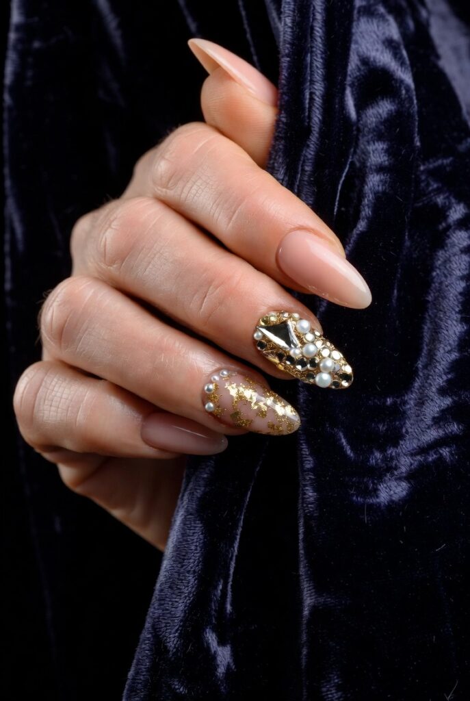 Embellished Accent Nails