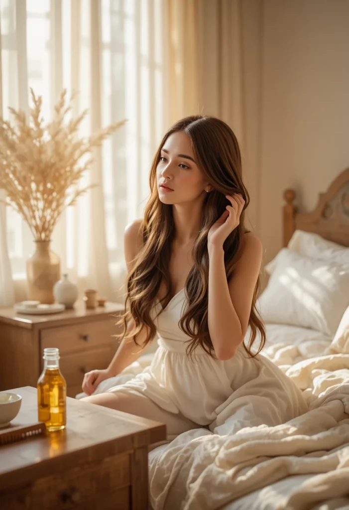 "Women with curly, straight, and wavy hair showing healthy results from choosing the right overnight hair treatment for their hair type"
