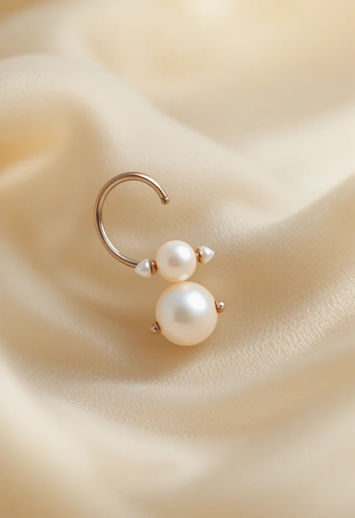 9. Pearl Stack with a Twist