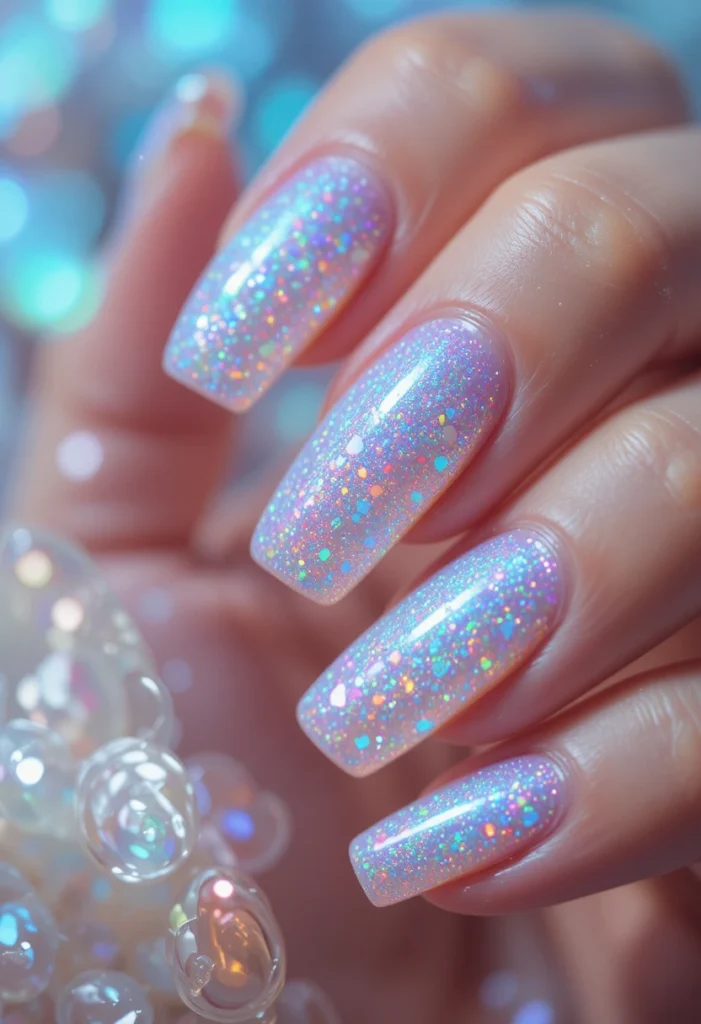 9. Iridescent Opal Glitter
