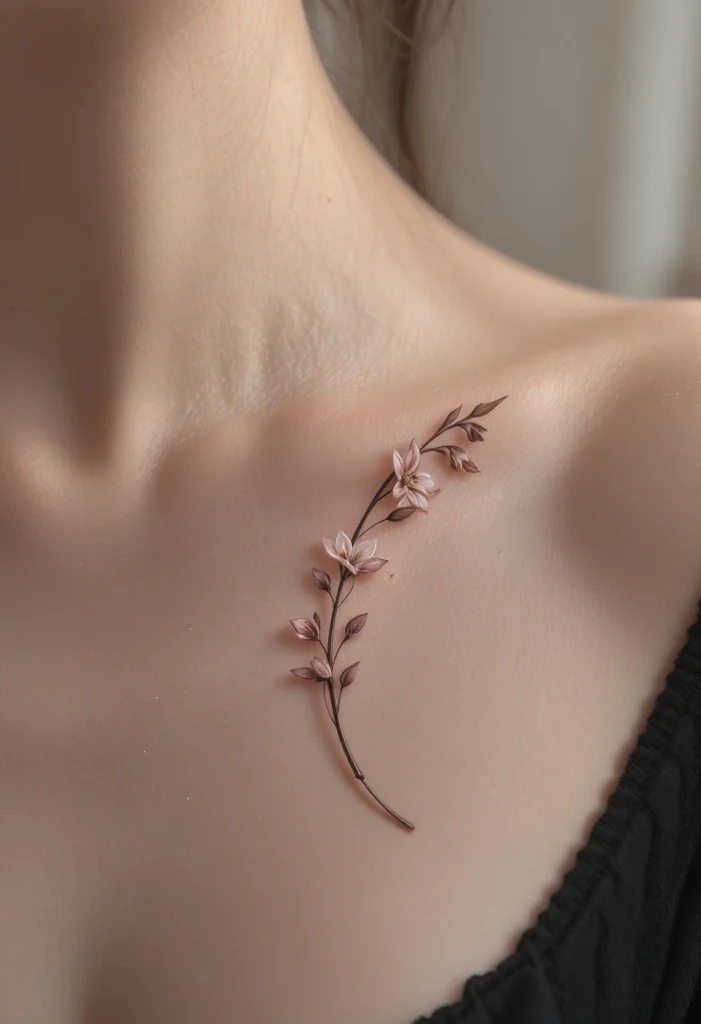 9. Lily of the Valley Along the Collarbone
