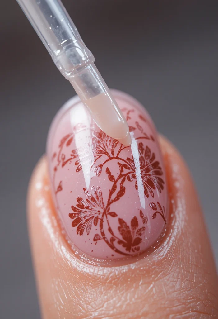 Sealing Designs With A Top Coat