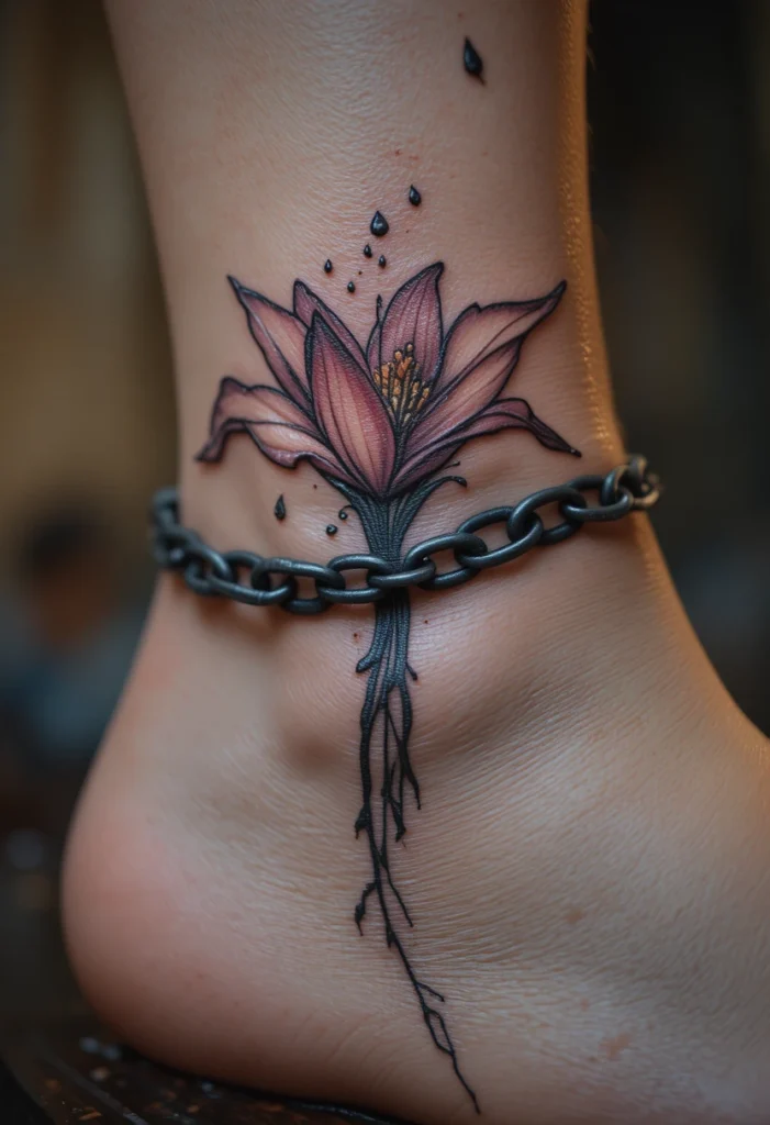 10. Broken Chain with Lily on the Ankle