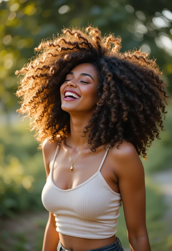 Embracing Confidence Through Natural Curl Expression