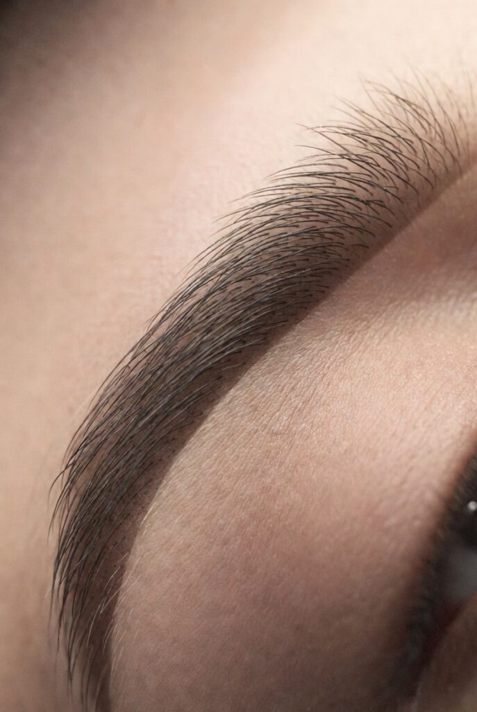 Eyebrow Product Placement for Natural Structure