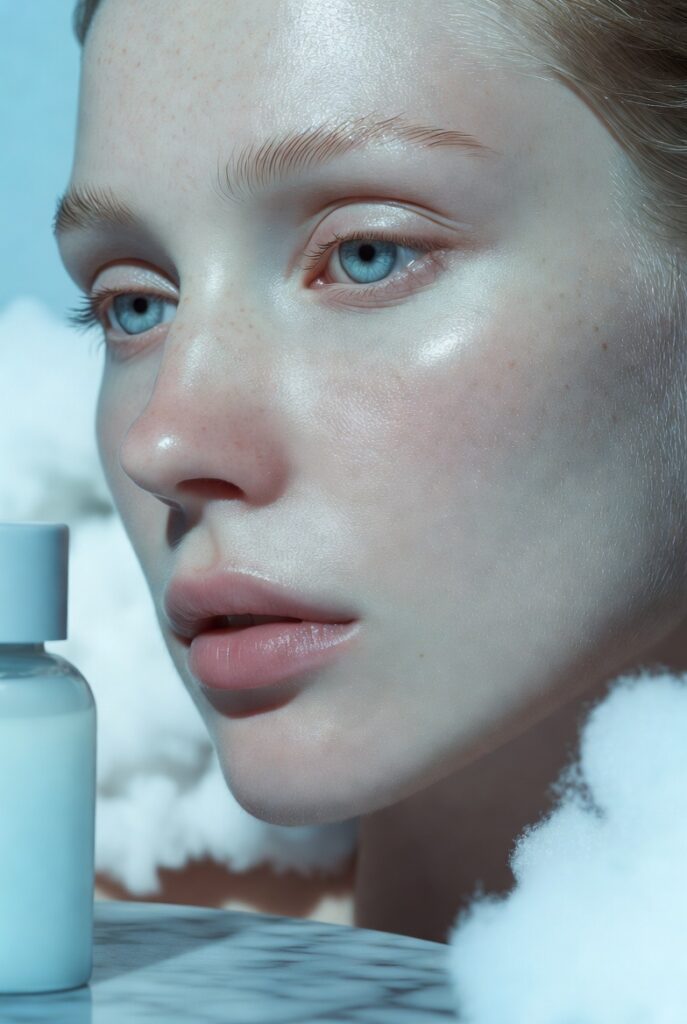 12. Cloudy Blue Tint for Cooling Down Red, Flushed Skin
