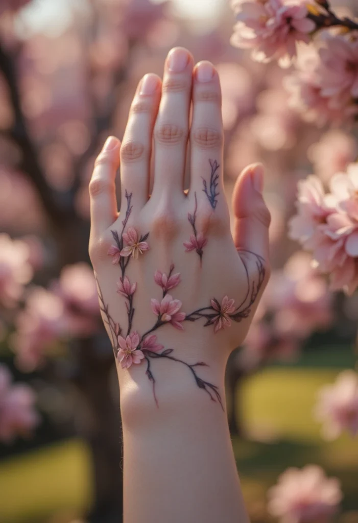Matching Sakura Anklets for Two People