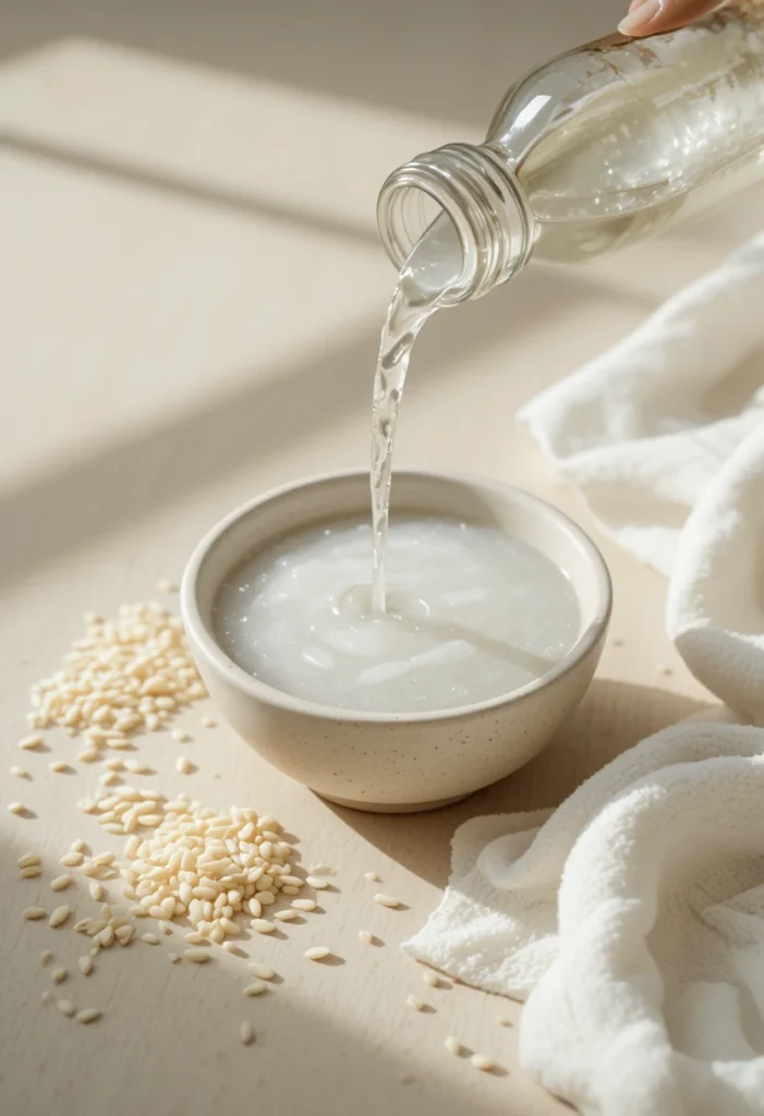 Refresh Tired Skin with Rice Water Rinse