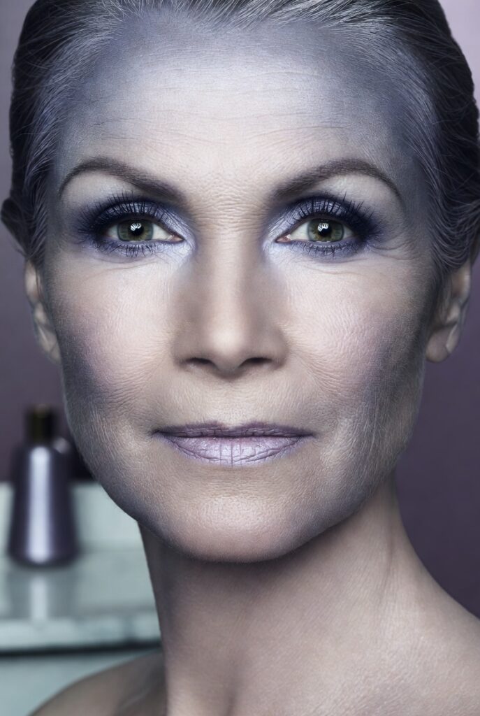 15. Silver-Lavender Tint for Mature, Ashy Skin