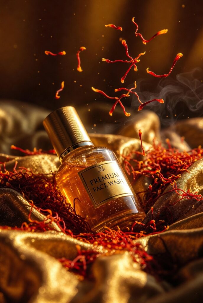 15. Saffron Face Wash for Glowing Skin and Luxurious Glow
