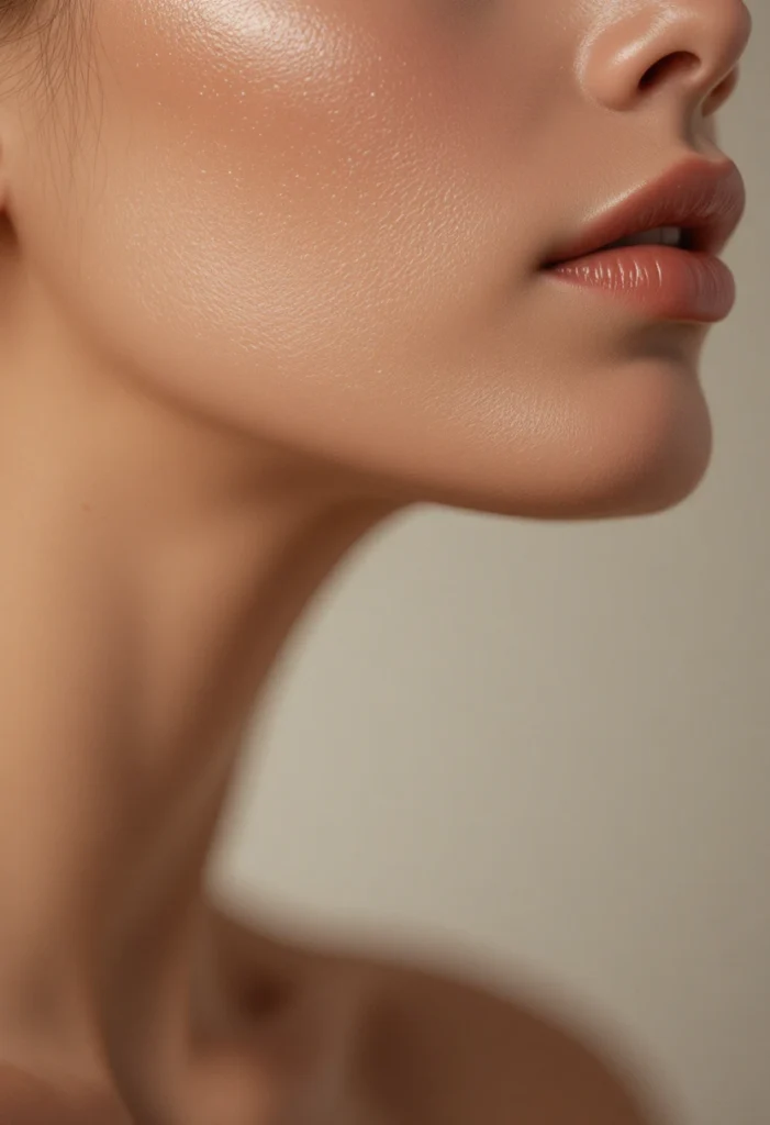 15. Soft Contour Under the Jawline Only