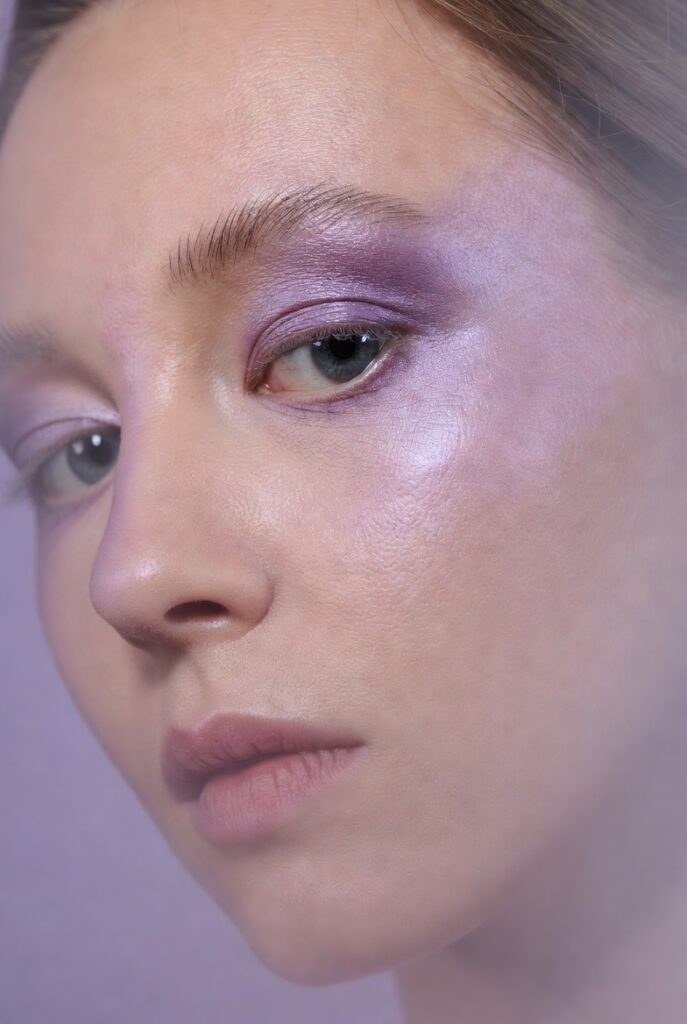 16. Sheer Lavender Highlighter for Fair Skin