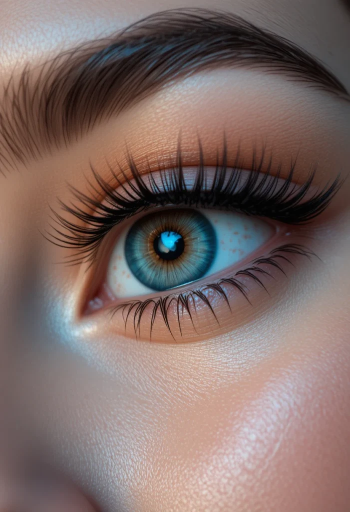 16. Thick, Separated Lower Mascara
