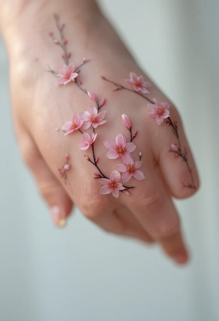 16. Blossom Cluster Covering the Knuckle Creases