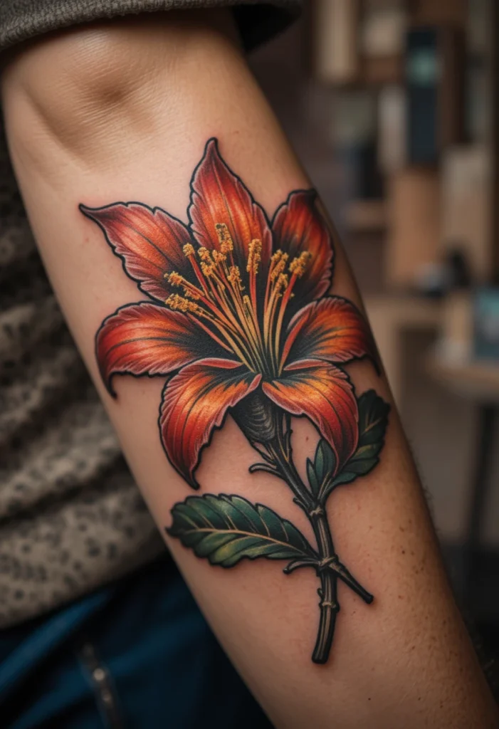 17. Traditional American Lily on the Elbow