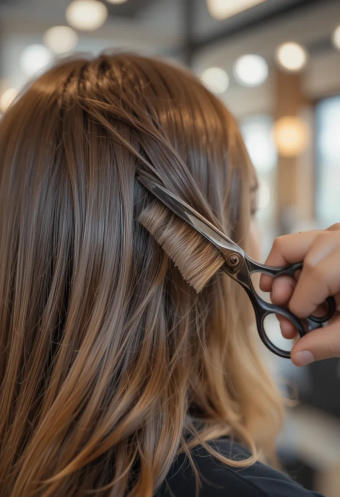 Trimming Regularly to Reduce Frizz at the Ends