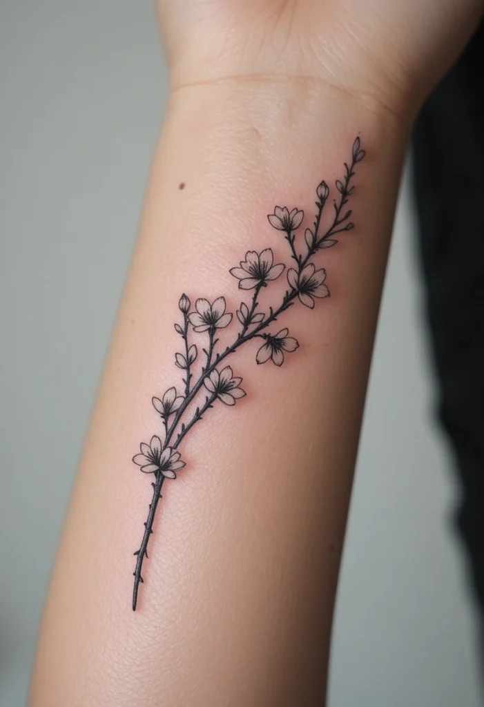 17. One Continuous Line Blossom Drawing