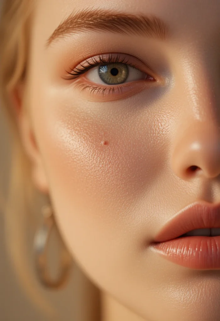 18. A Single Faux Freckle or Beauty Mark