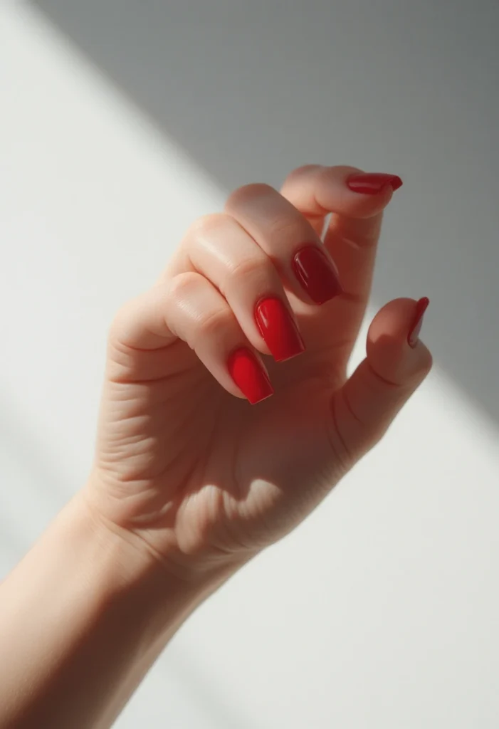 18. Short Square Red