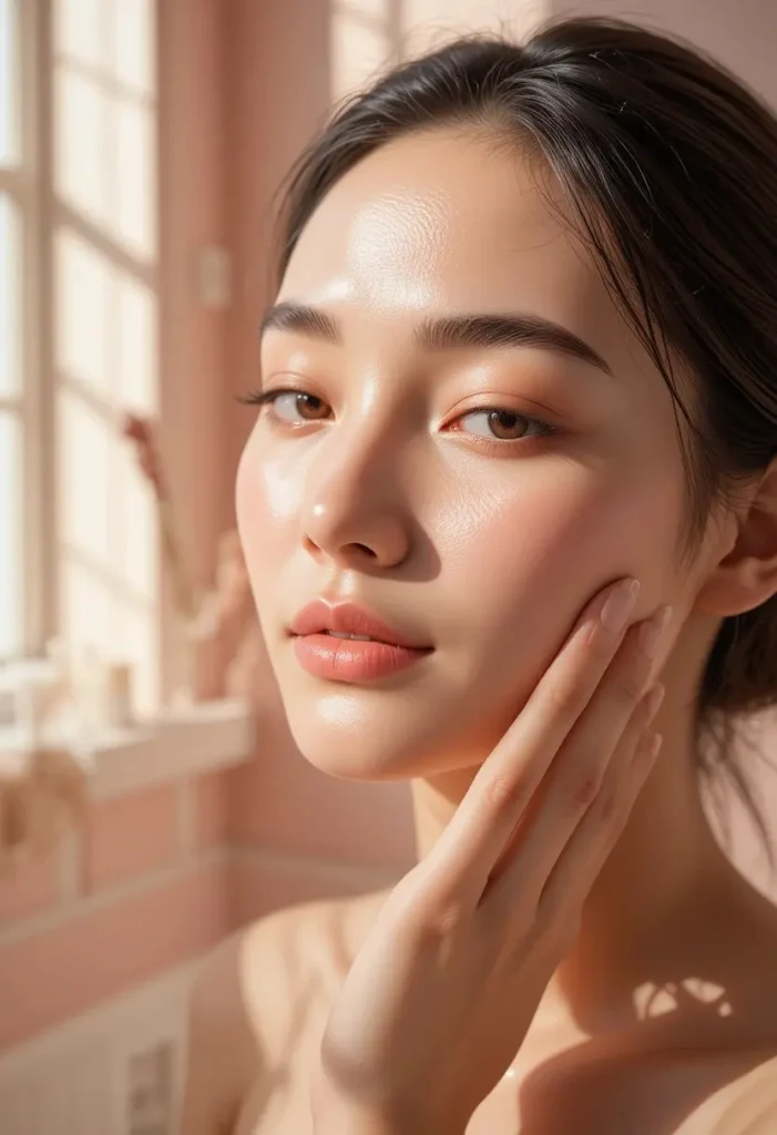 "Gentle skincare routine for sensitive skin featuring calming products and soothing ingredients for healthy, comfortable skin"