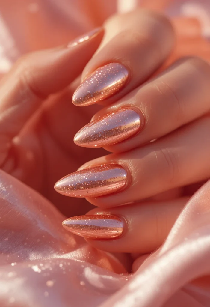 1. Classic Glazed Donut Nails