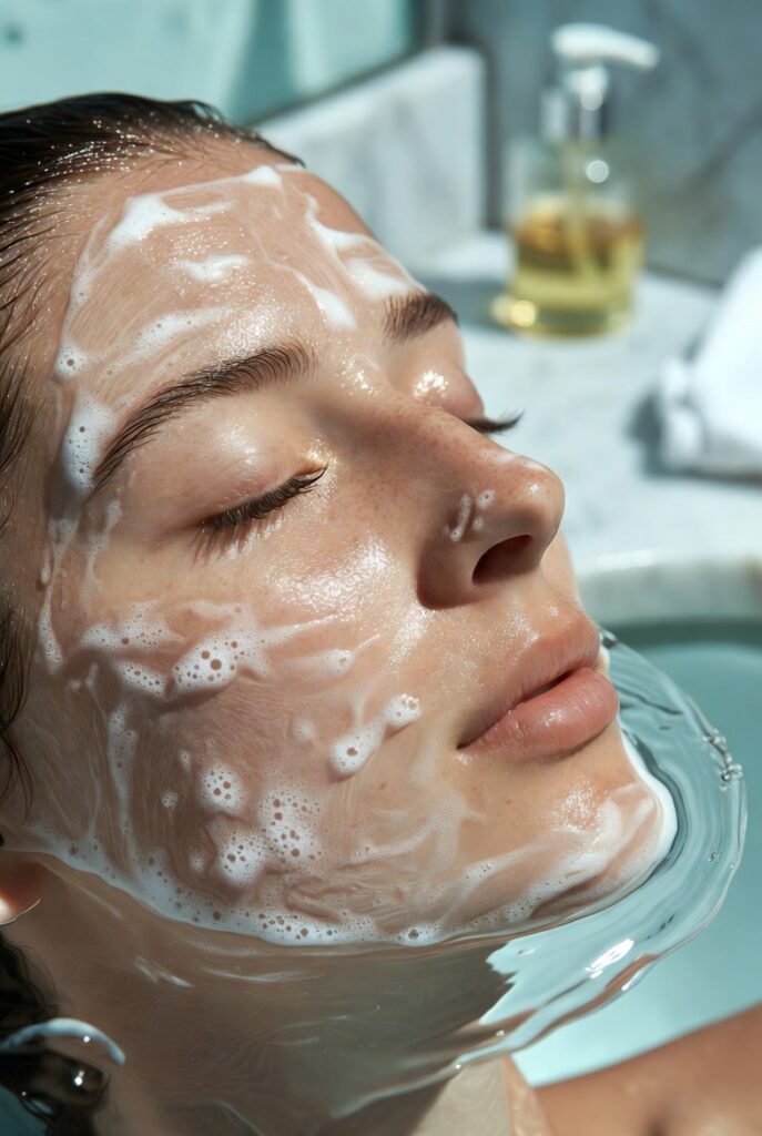 1. Start With a Double Cleanse That Removes Every Barrier to Light
