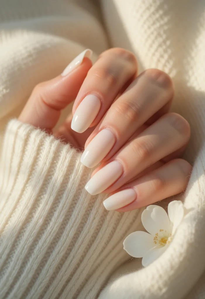 Sheer Milky White for Soft Everyday Elegance