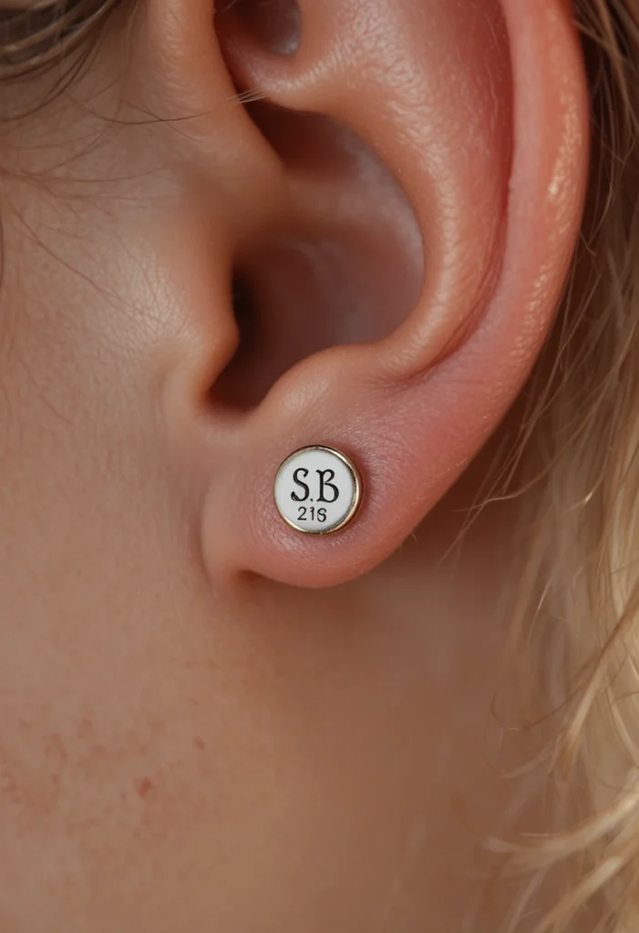 23. Engraved Initials or Coordinates