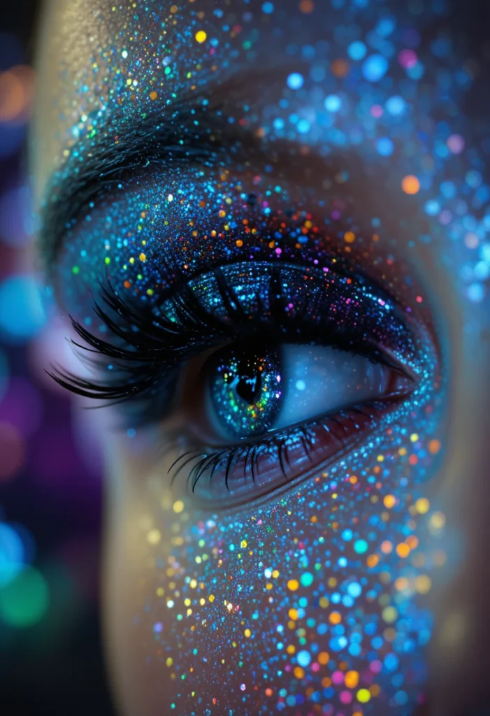 23. Glitter Embedded Party Lashes