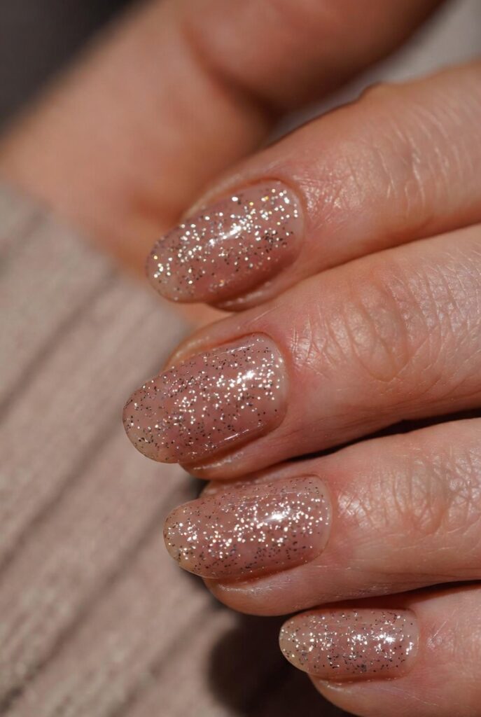 Barely‑There Glitter Speckles