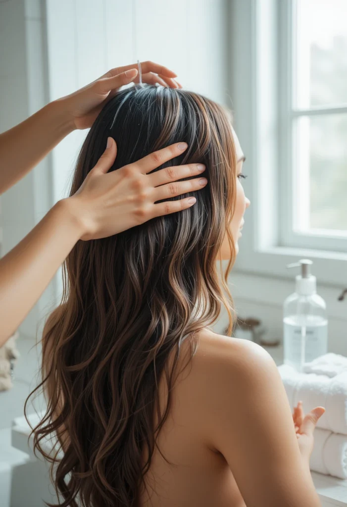 Wetting Hair Before Swimming to Reduce Absorption