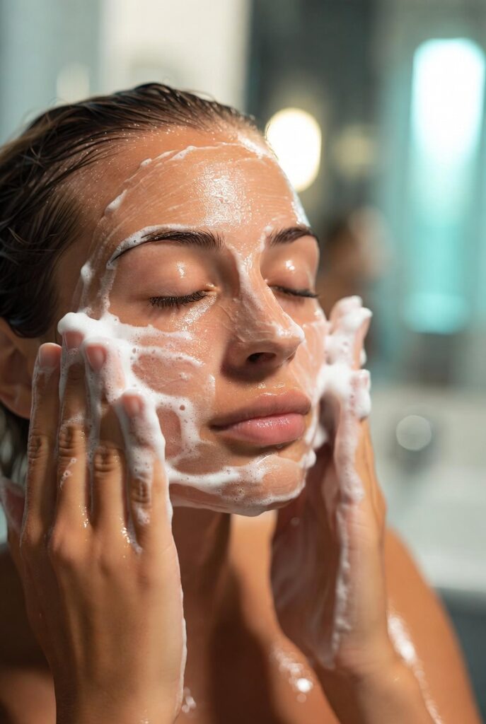 Prioritize Gentle Cleansing Over Harsh Scrubbing