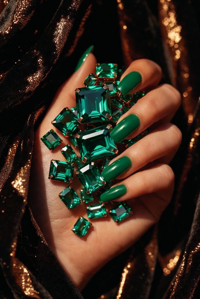 Deep Emerald Green for Jewel-Toned Glamour
