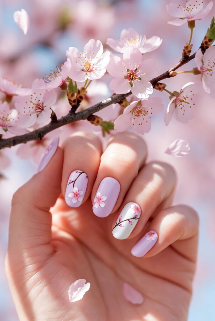 Playful Cherry Blossom Motifs for Springtime Beauty