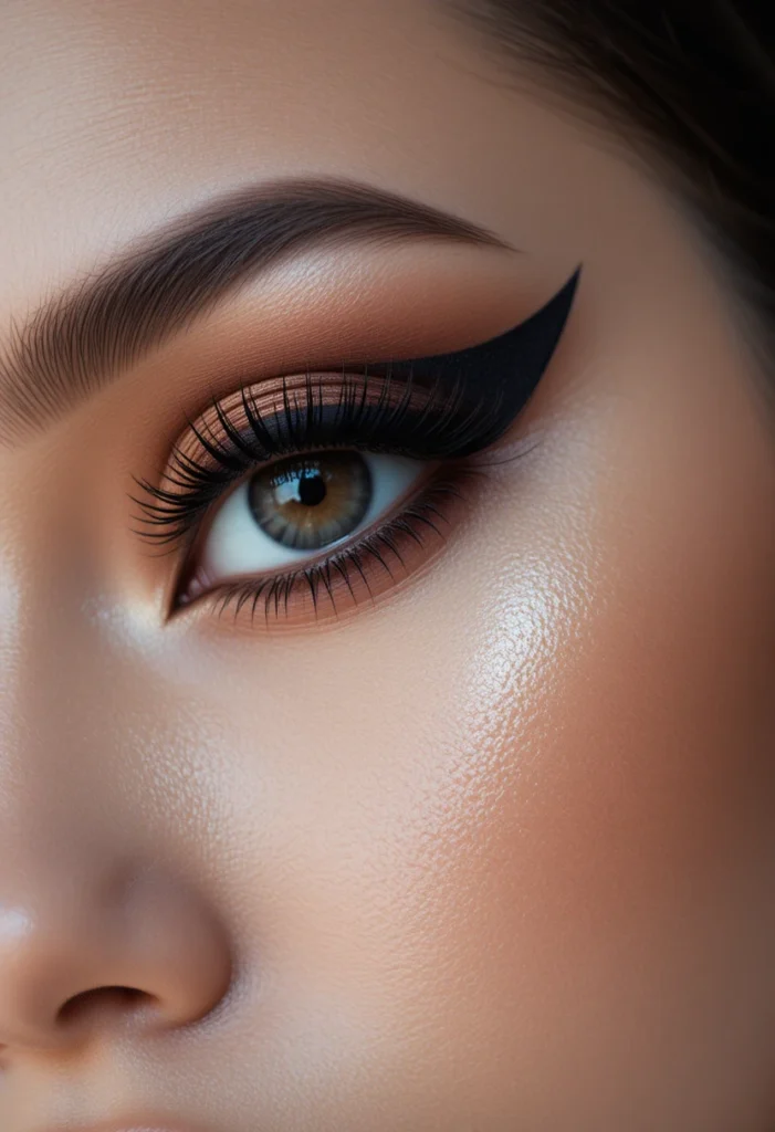 3. Cat Eye Flick Lashes