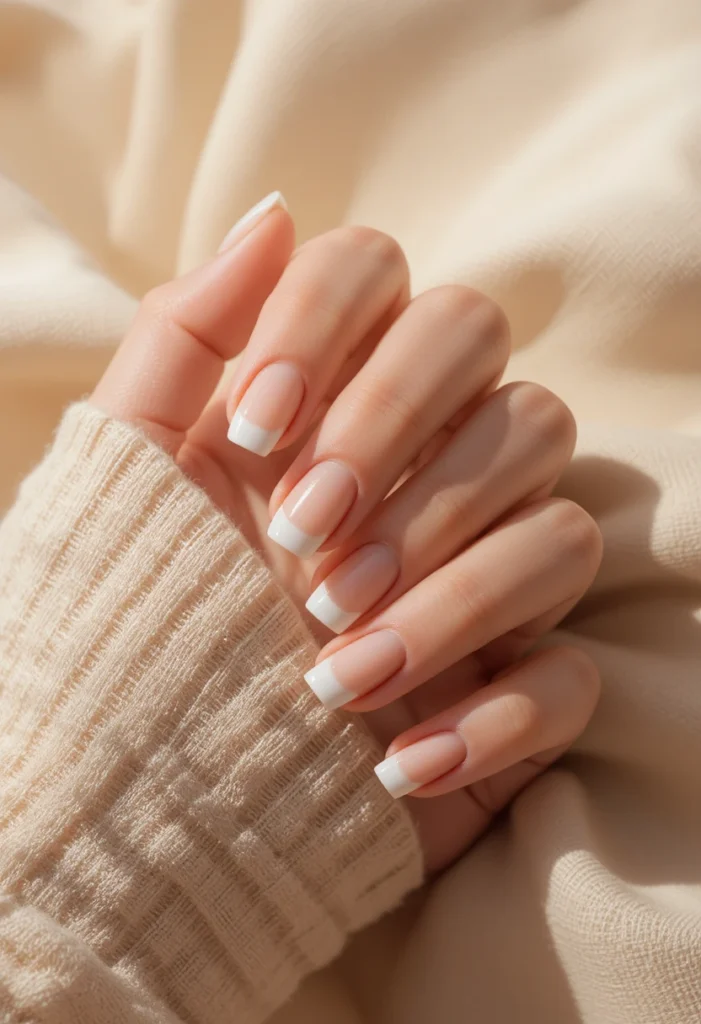 Delicate French Tips for a Timeless Touch