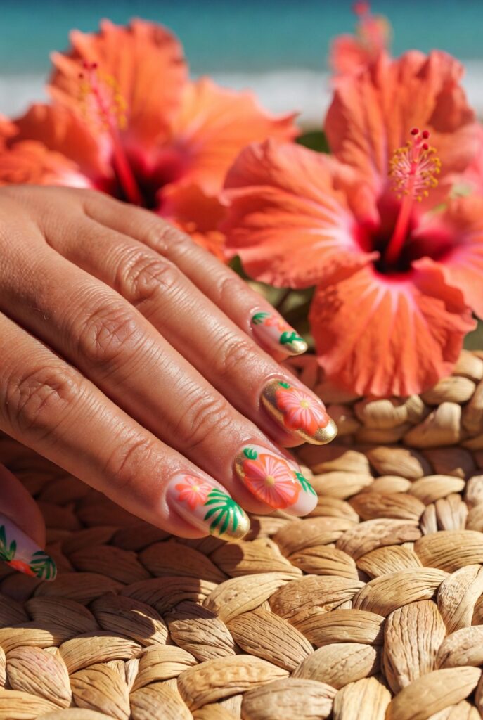 Bold Tropical Hibiscus for Vacation-Ready Style