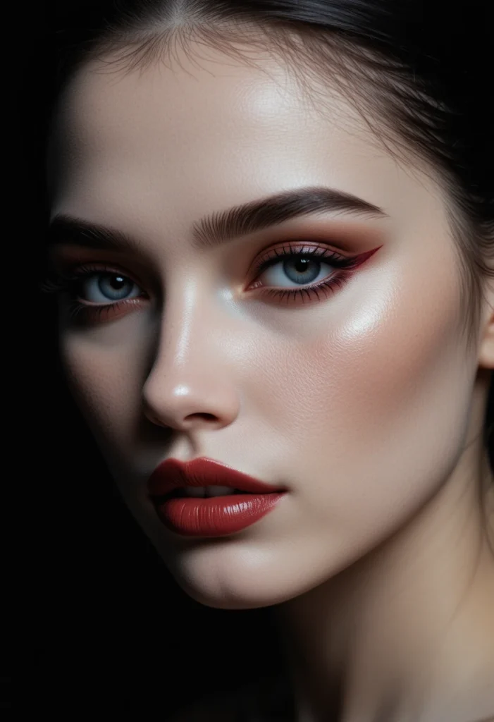 4. Oxblood Eyeliner Only