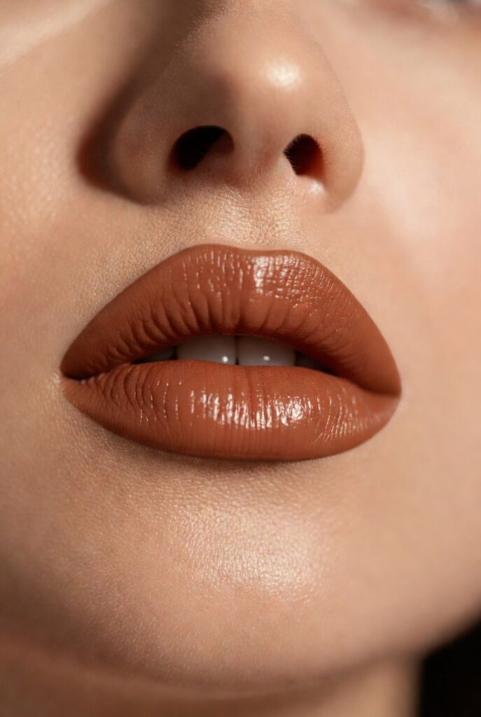 5. Lip Color Concentrated in the Center of the Mouth