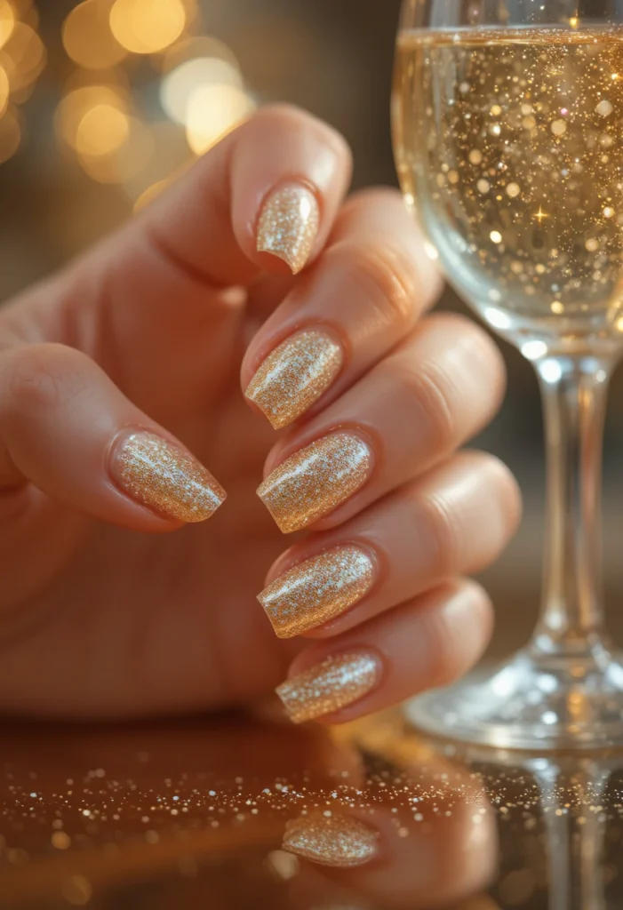 5. Pearl Chrome French Tips