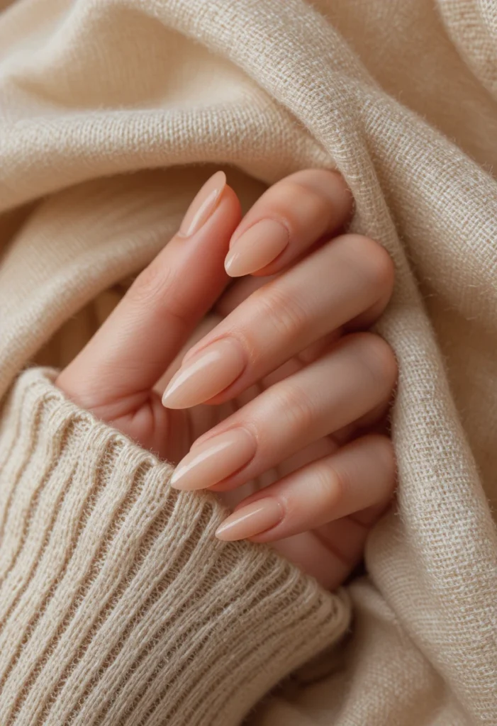 Classic Nude Tones For Everyday Elegance
Almond Nail Shape