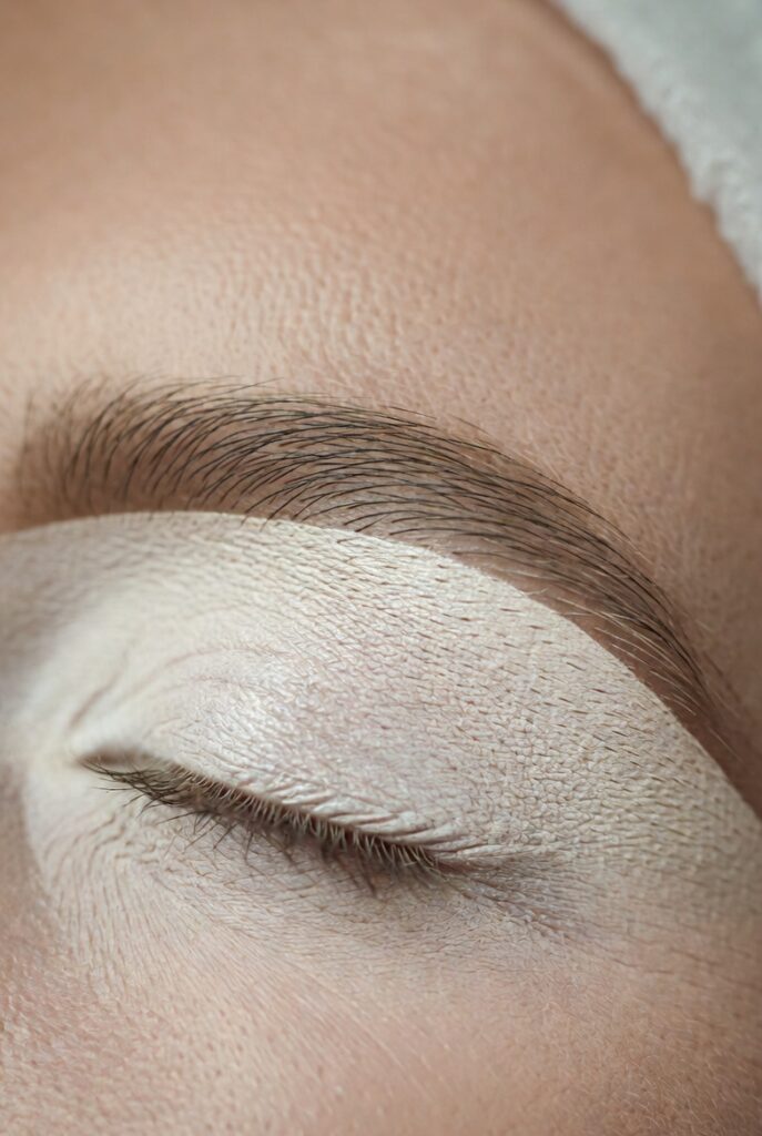 6. Brow Highlight Placed Only on the Inner Half