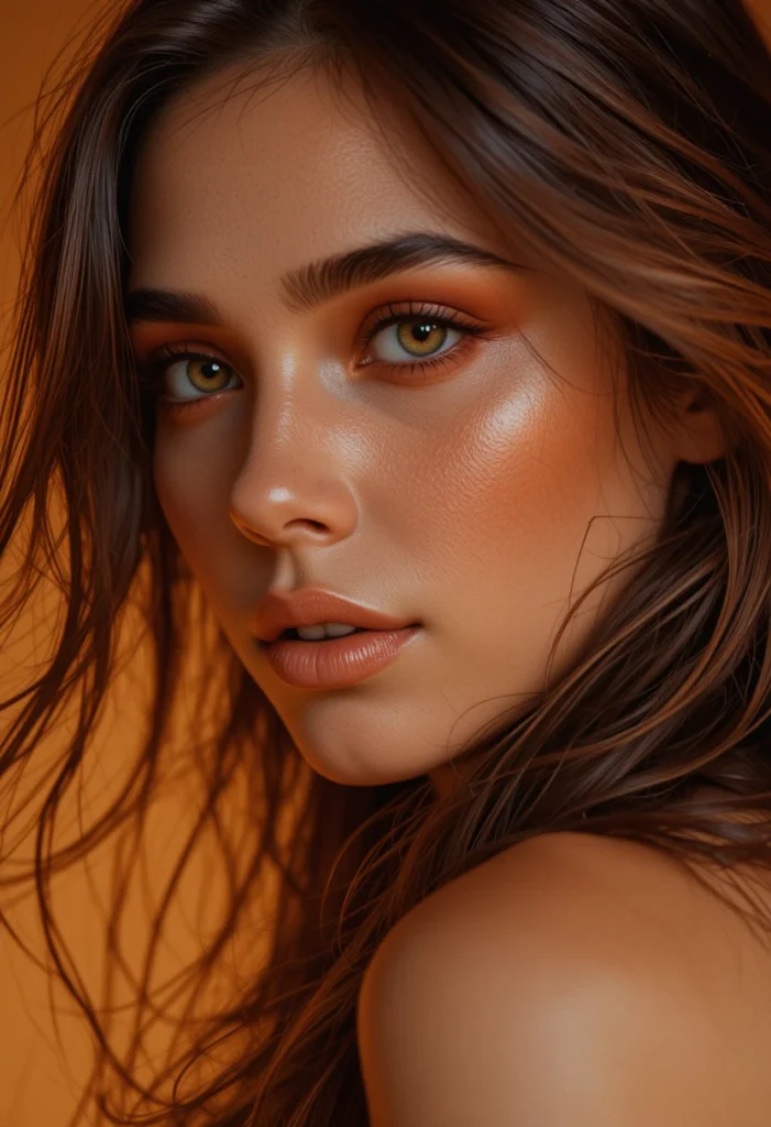 6. Warm Copper on Brown Eyes