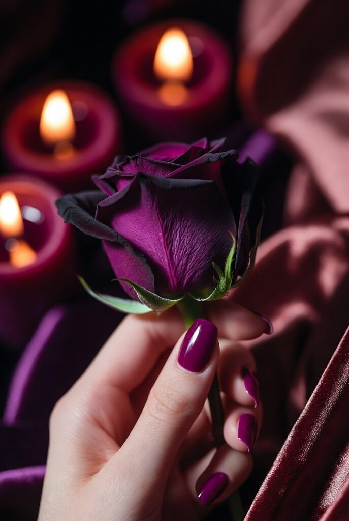 Deep Plum for Romantic Moodiness