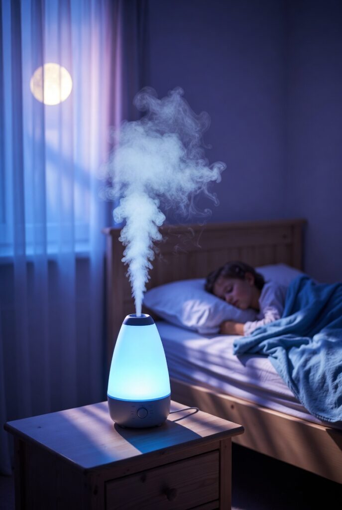 6. Run a Cool‑Mist Humidifier in the Bedroom