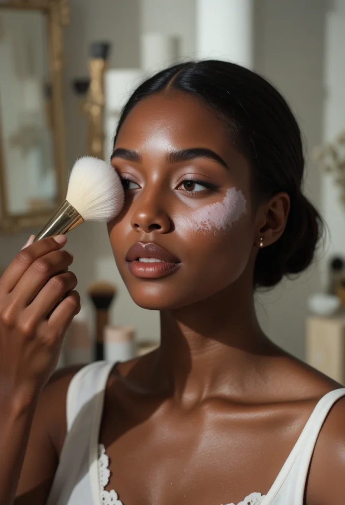 6. Setting Without Powdering Away Your Glow