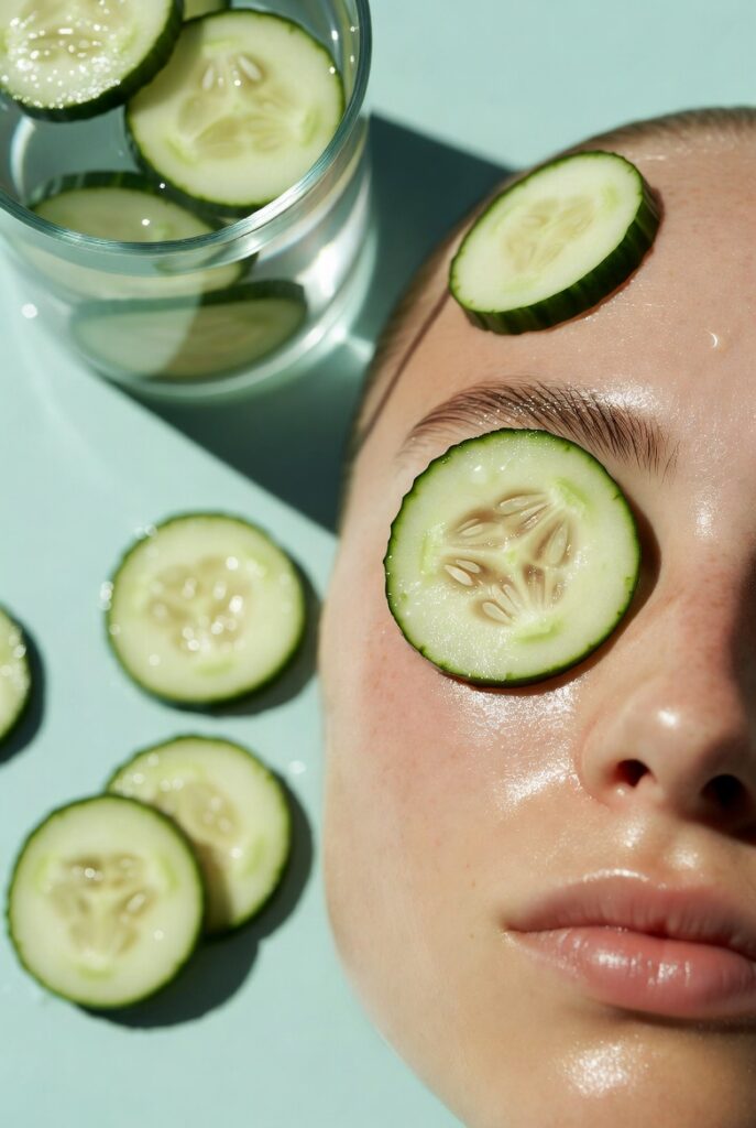 Cucumber Glow Skin Home Remedies for Cooling and Fresh Skin Appearance