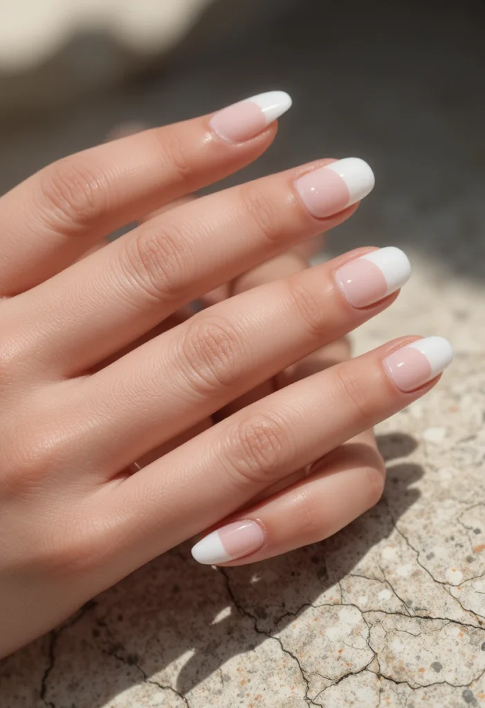 Micro French Tips for a Refined Twist