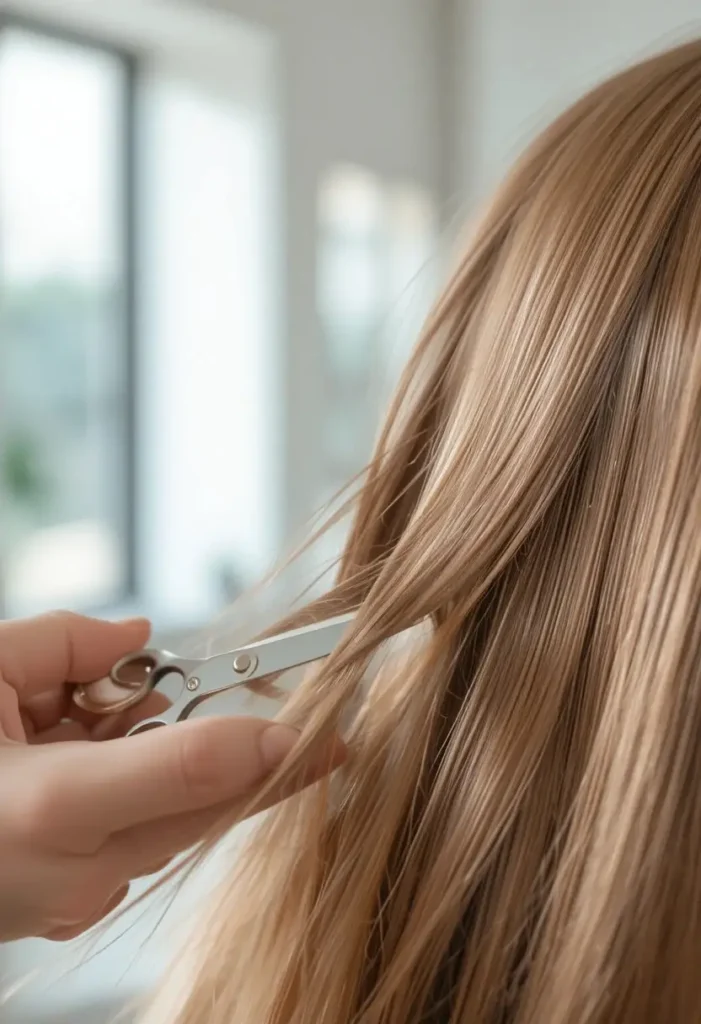 Applying a Heat Protectant Before Styling